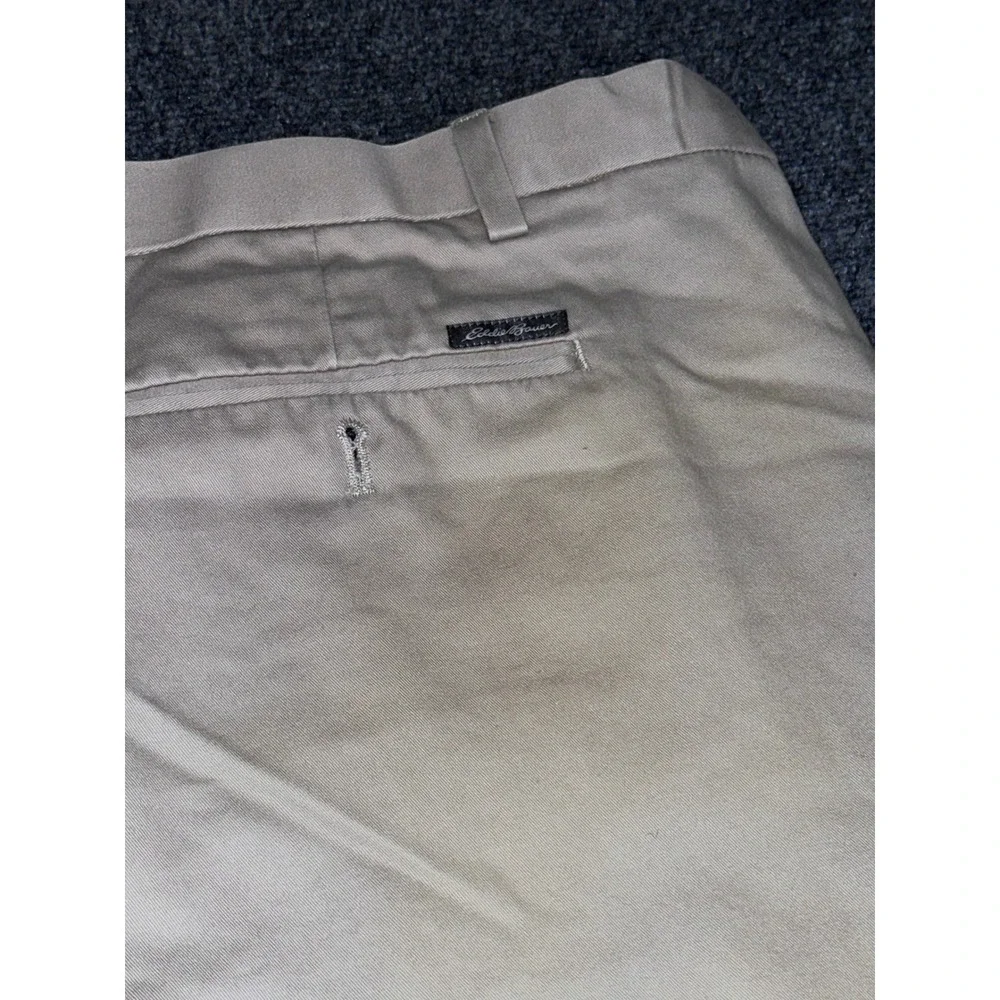 Eddie Bauer‎ Mens Khaki Chino Pants Straight Leg Tan Cotton Trousers 29 Inseam